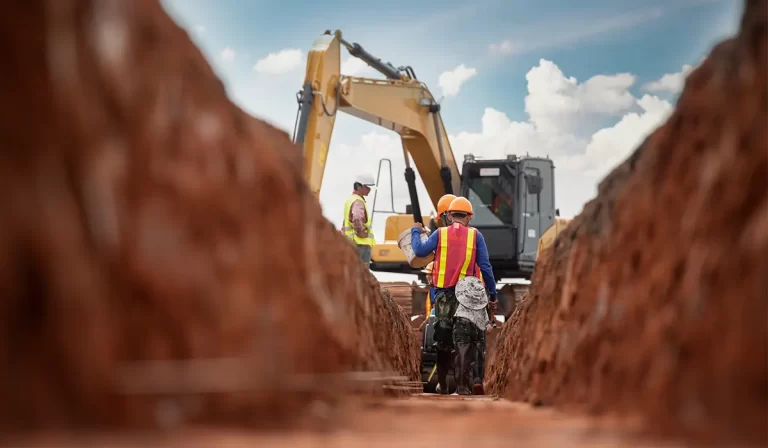 EKWA Contractors’ excavator working on-site for earthmoving and excavation tasks, part of our heavy machinery fleet in Western Australia.